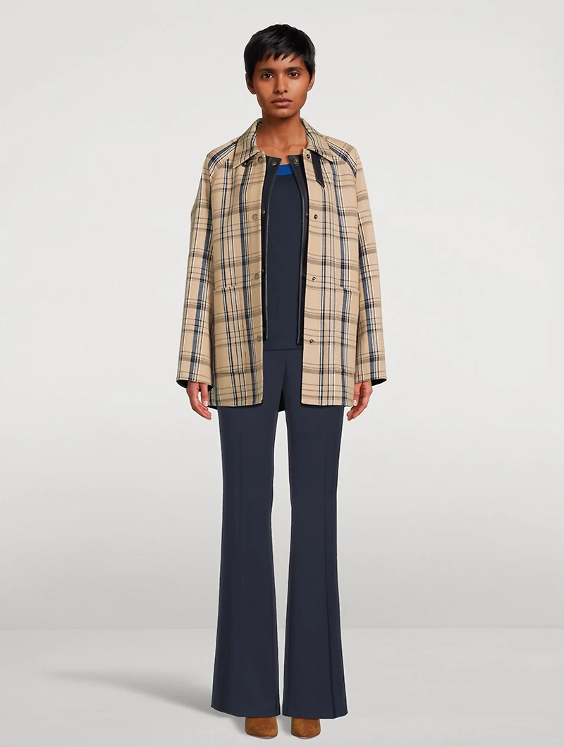 Marlowe Reversible Three-in-One Wool Double-Weave Jacket