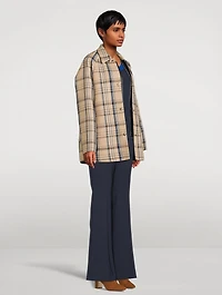 Marlowe Reversible Three-in-One Wool Double-Weave Jacket