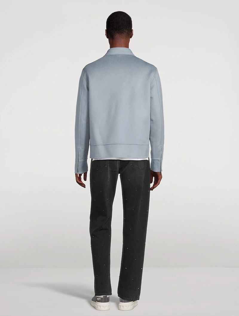 Wool And Cashmere Zip Jacket