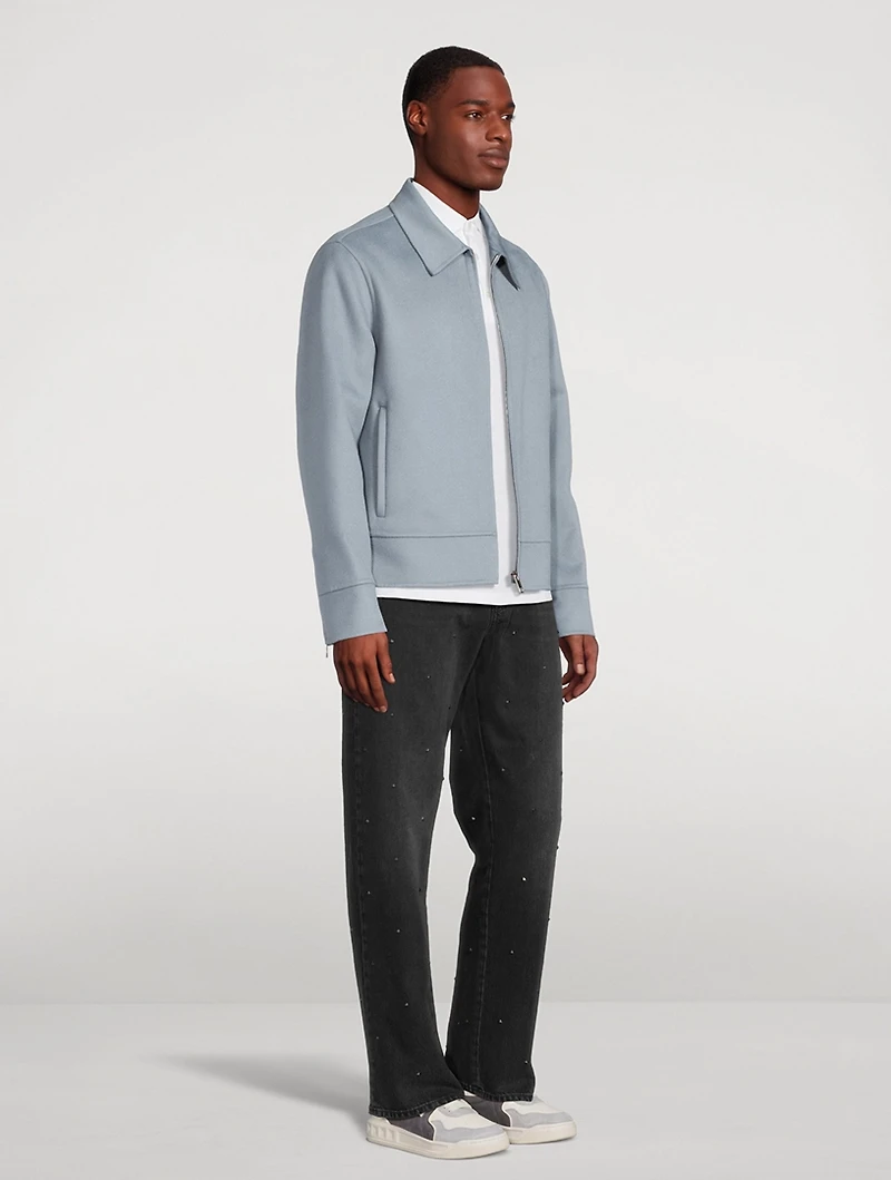 Wool And Cashmere Zip Jacket