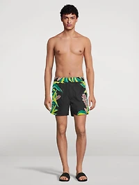 Nylon Swim Shorts Volcano Print