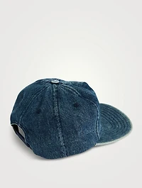 Washed Denim Logo Cap