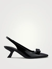 Vara Bow Patent Leather Slingback Pumps
