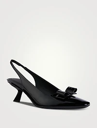 Vara Bow Patent Leather Slingback Pumps