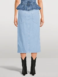 Vandi Denim Midi Skirt