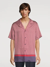 Short-Sleeve Shirt Mini Monogram Print