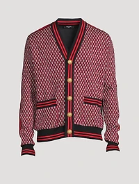 Monogram Wool Cardigan