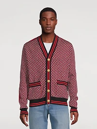 Monogram Wool Cardigan