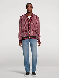 Monogram Wool Cardigan