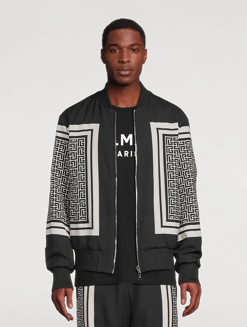 Reversible Monogram Scarf Bomber Jacket