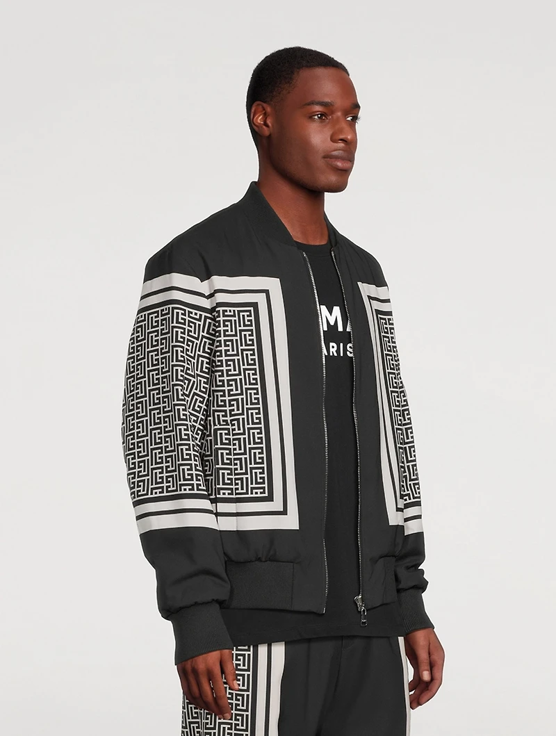 Reversible Monogram Scarf Bomber Jacket