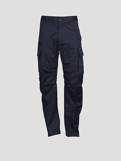 Stretch Cotton Cargo Pants