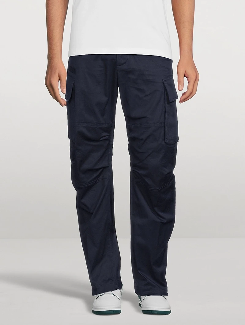 Stretch Cotton Cargo Pants