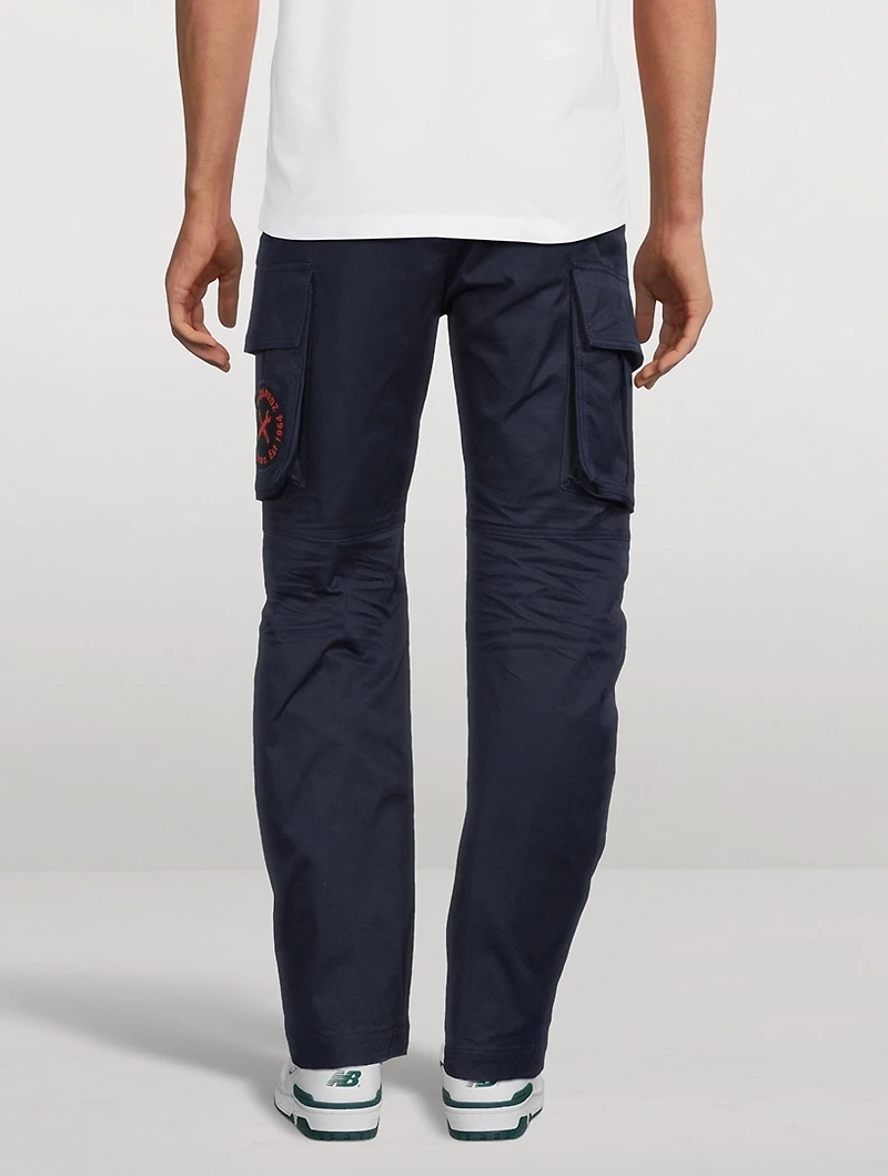 Stretch Cotton Cargo Pants