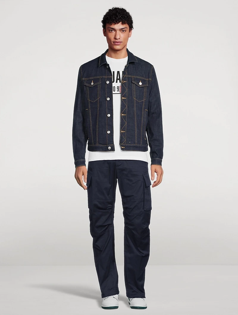 Stretch Cotton Cargo Pants