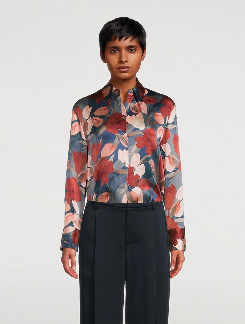 Nouveau Magnolia Silk Relaxed Shirt