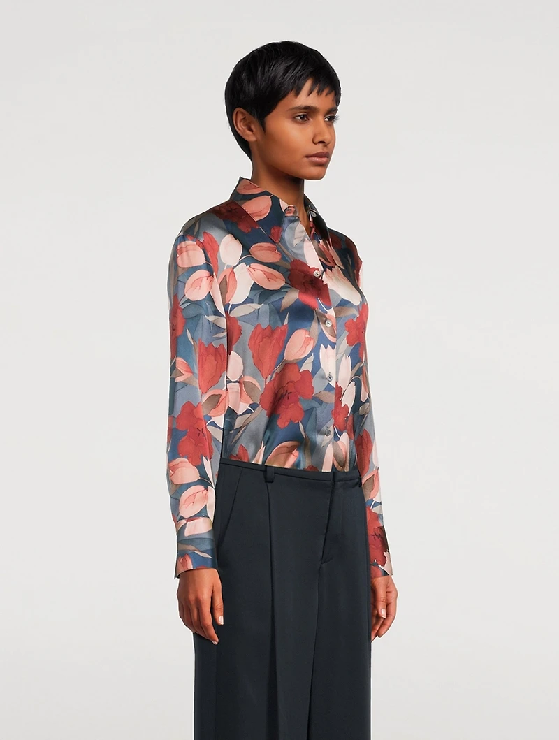 Nouveau Magnolia Silk Relaxed Shirt