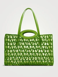 Le Troisième Embroidered Mesh Tote Bag