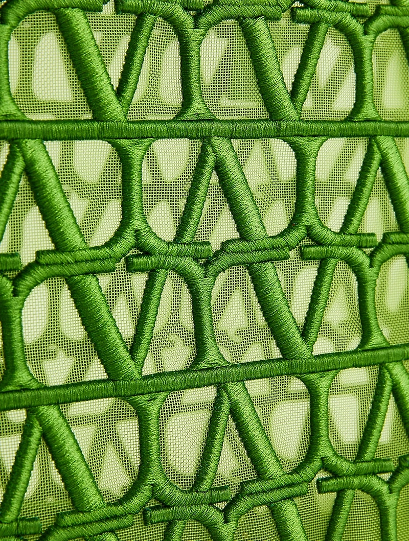 Le Troisième Embroidered Mesh Tote Bag