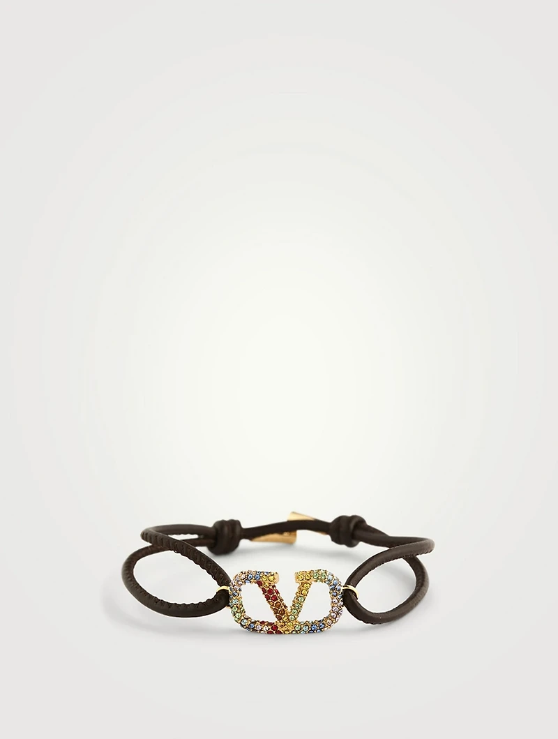 Vlogo Rainbow Leather Bracelet