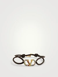 Vlogo Rainbow Leather Bracelet