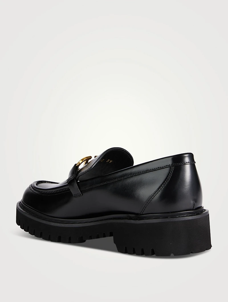 VLOGO Leather Loafers