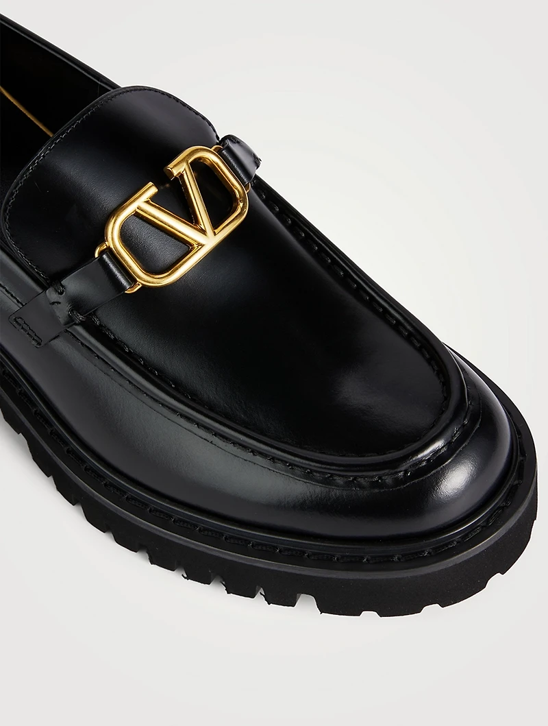 VLOGO Leather Loafers