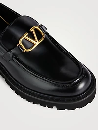 VLOGO Leather Loafers