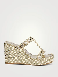 Torchon Platform Wedge Mules