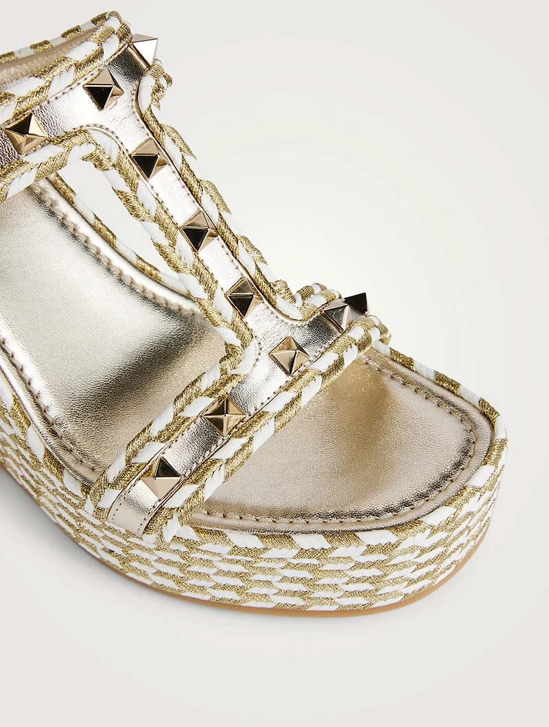 Torchon Platform Wedge Mules