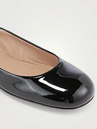 Tan-Go Patent Leather Ballerina Flats