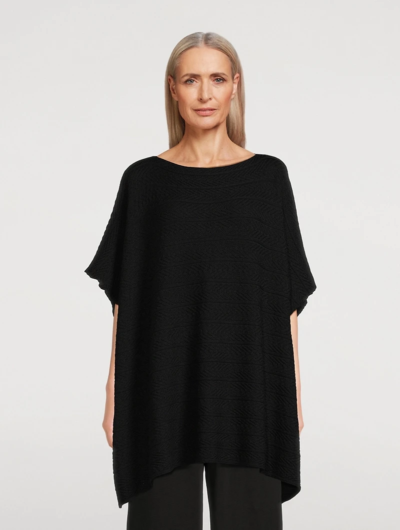 Wool Long Kaftan Top