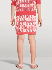Kids Wool And Cotton FF Skirt