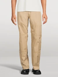 Cotton Straight-Leg Chino Pants