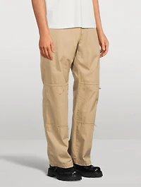 Cotton Straight-Leg Chino Pants