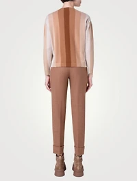 Stripe Jacquard Cashmere Sweater