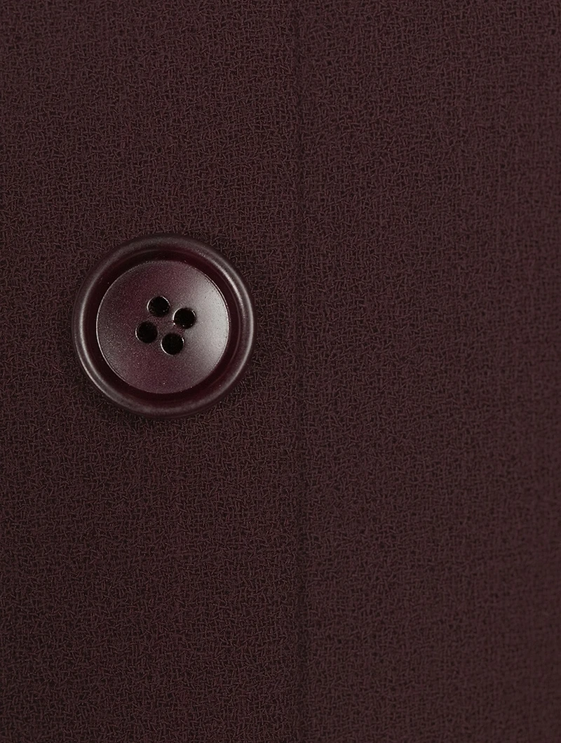 Lewitt Wool Crêpe Double-Face Cropped Jacket