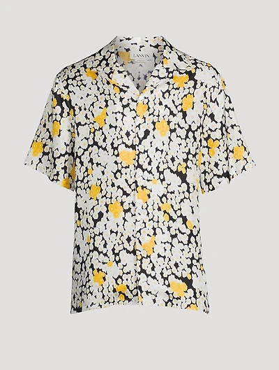 Silk Printed Bowling Shirt