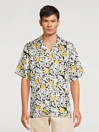 Silk Printed Bowling Shirt