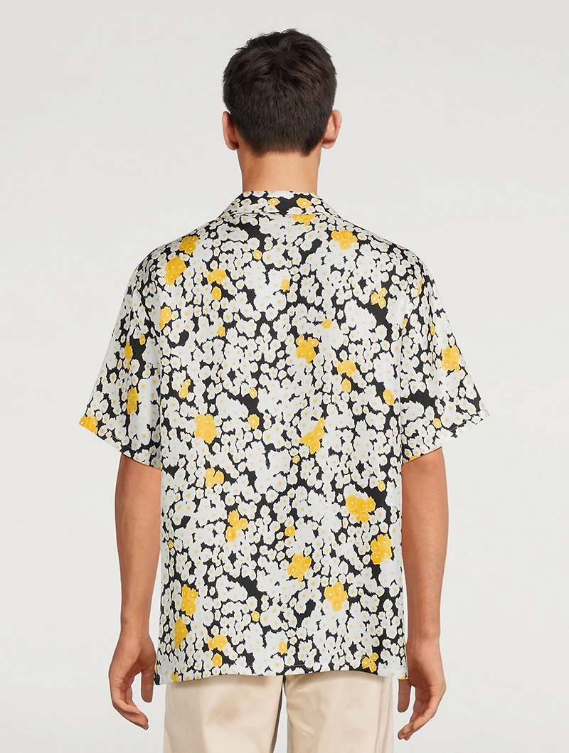 Silk Printed Bowling Shirt