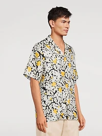 Silk Printed Bowling Shirt