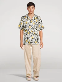 Silk Printed Bowling Shirt