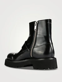 Leather Boots With Buckle