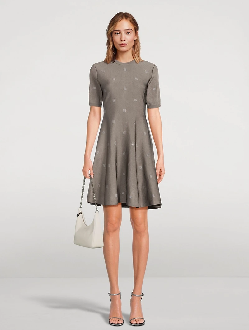 4G Jacquard Mini Dress