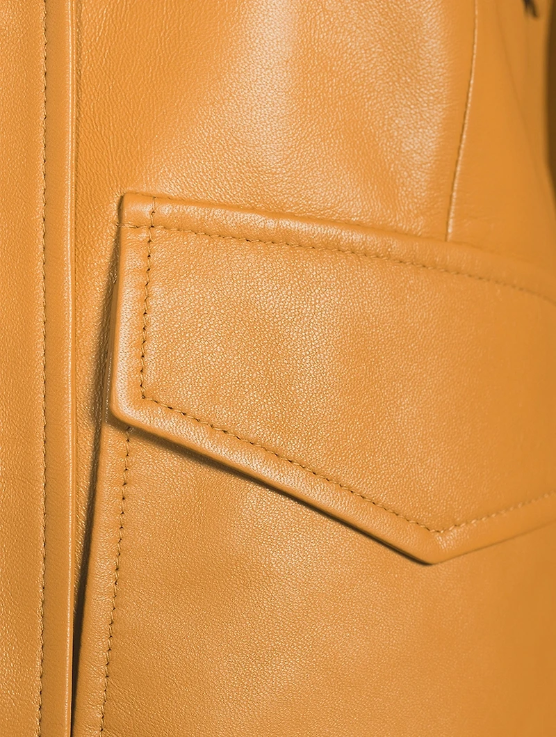 Leather Safari Jacket