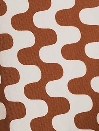 Matte Jersey Shirt Dress Zig-Zag Print