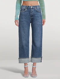 Fran Low-Slung Wide-Leg Jeans
