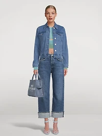 Fran Low-Slung Wide-Leg Jeans