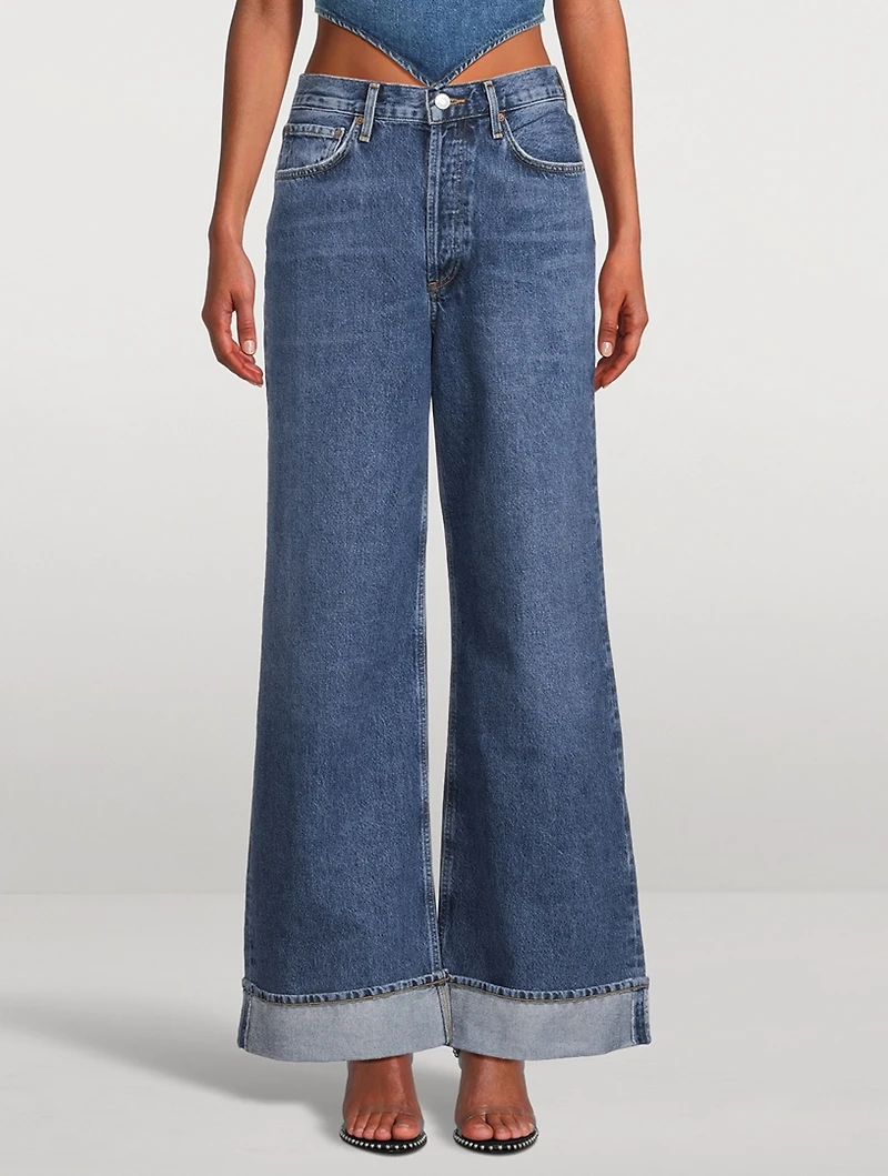 Dame Wide-Leg Jeans