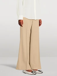Wool Wide-Leg Pants